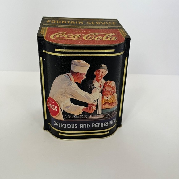 Coca-Cola Other - Vintage Coca-Cola Collectible Tin Can With Lid Fountain Service. Top Condition.